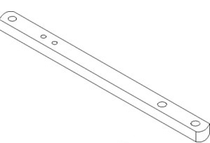 UF80043      Drawbar---Straight---Replaces 86520237